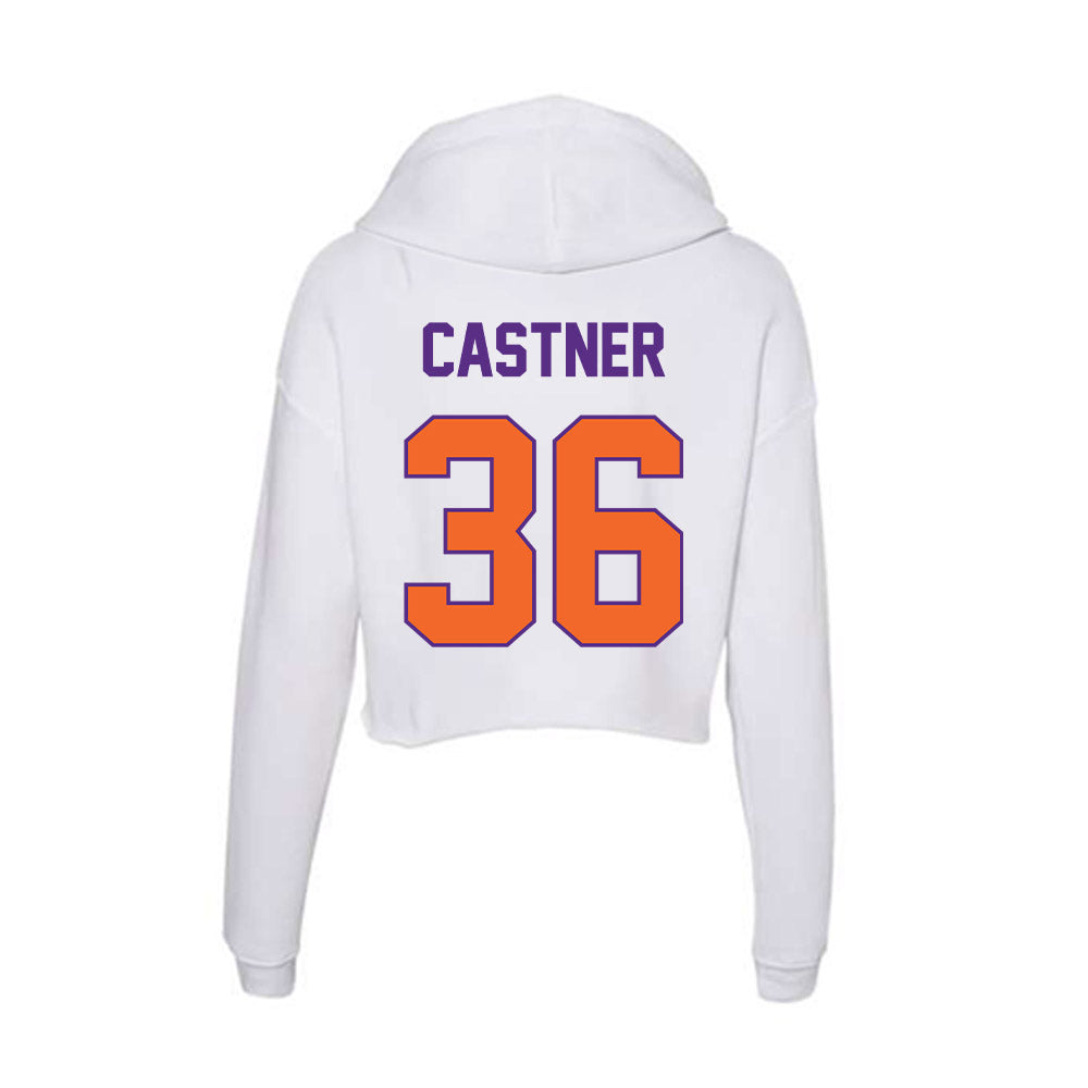 Clemson - NCAA Football : Quinn Castner - Women's Crop Fleece Hoodie-1