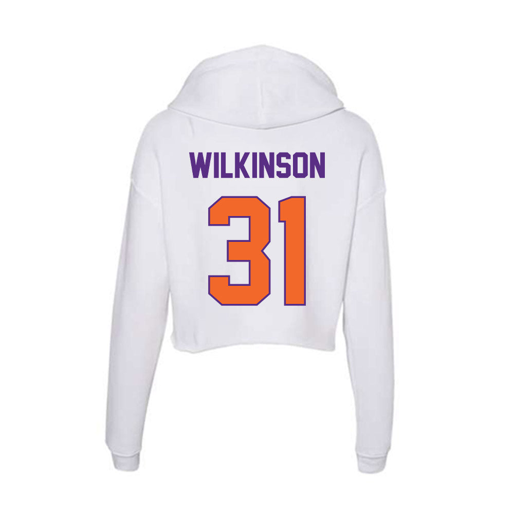 Clemson - NCAA Football : Joe Wilkinson - Women's Crop Fleece Hoodie-1