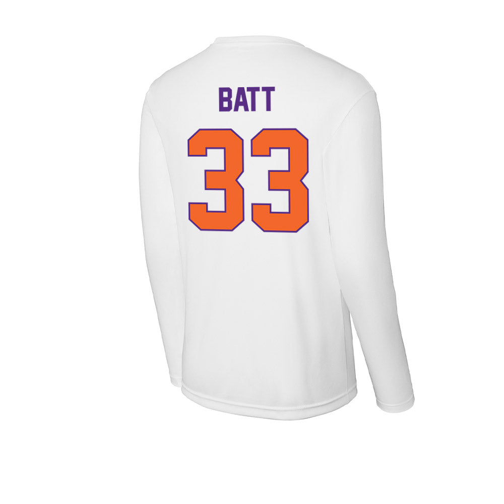 Clemson - NCAA Football : Griffin Batt - Activewear Long Sleeve T-Shirt-1