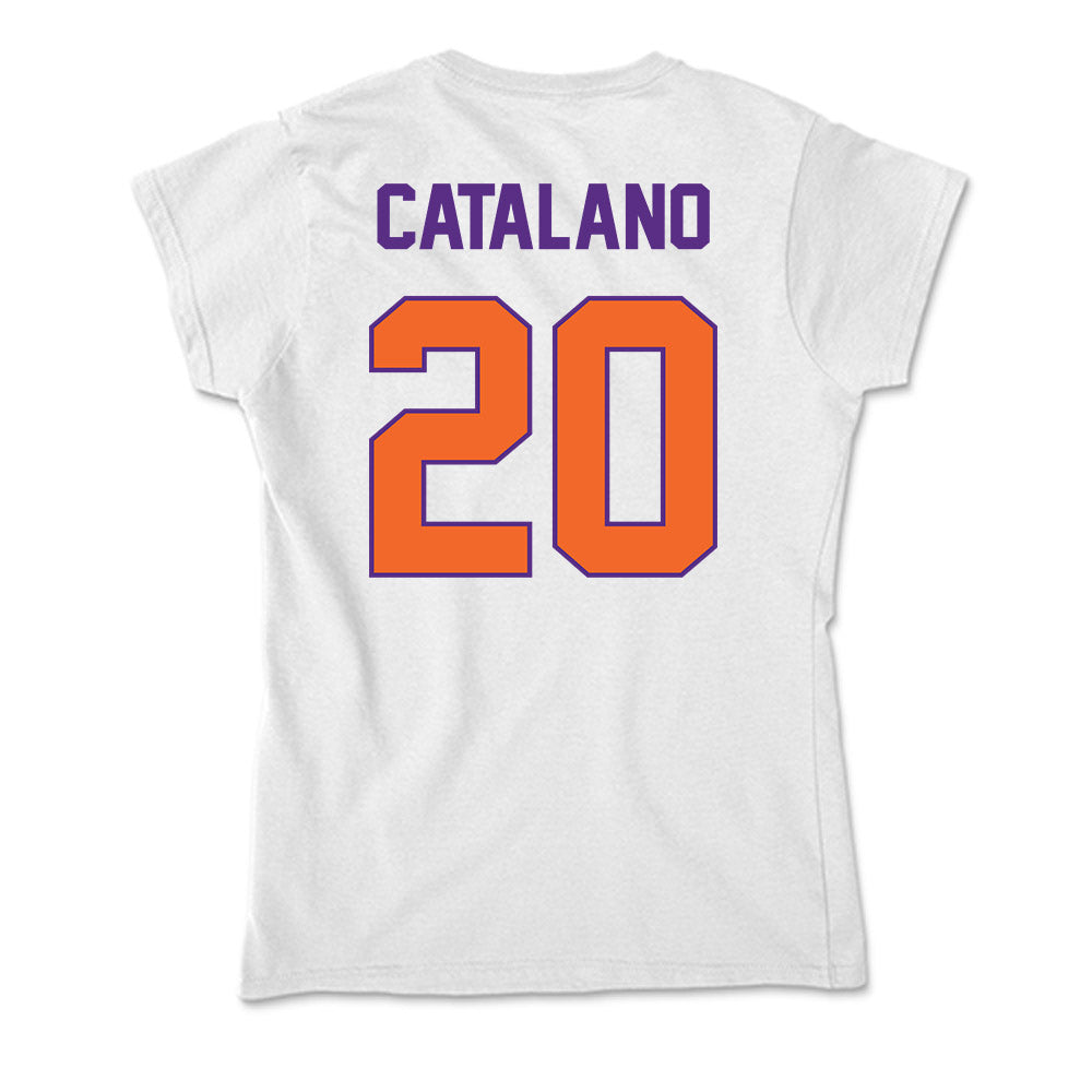 Clemson - NCAA Women's Volleyball : Sophie Catalano - Soft Style Women’s T-Shirt-1