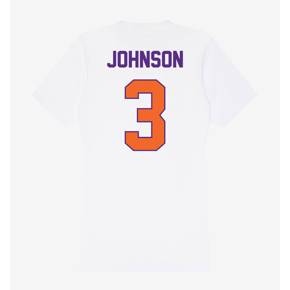 Clemson - NCAA Softball : Kylee Johnson - Women's V-Neck T-Shirt-1