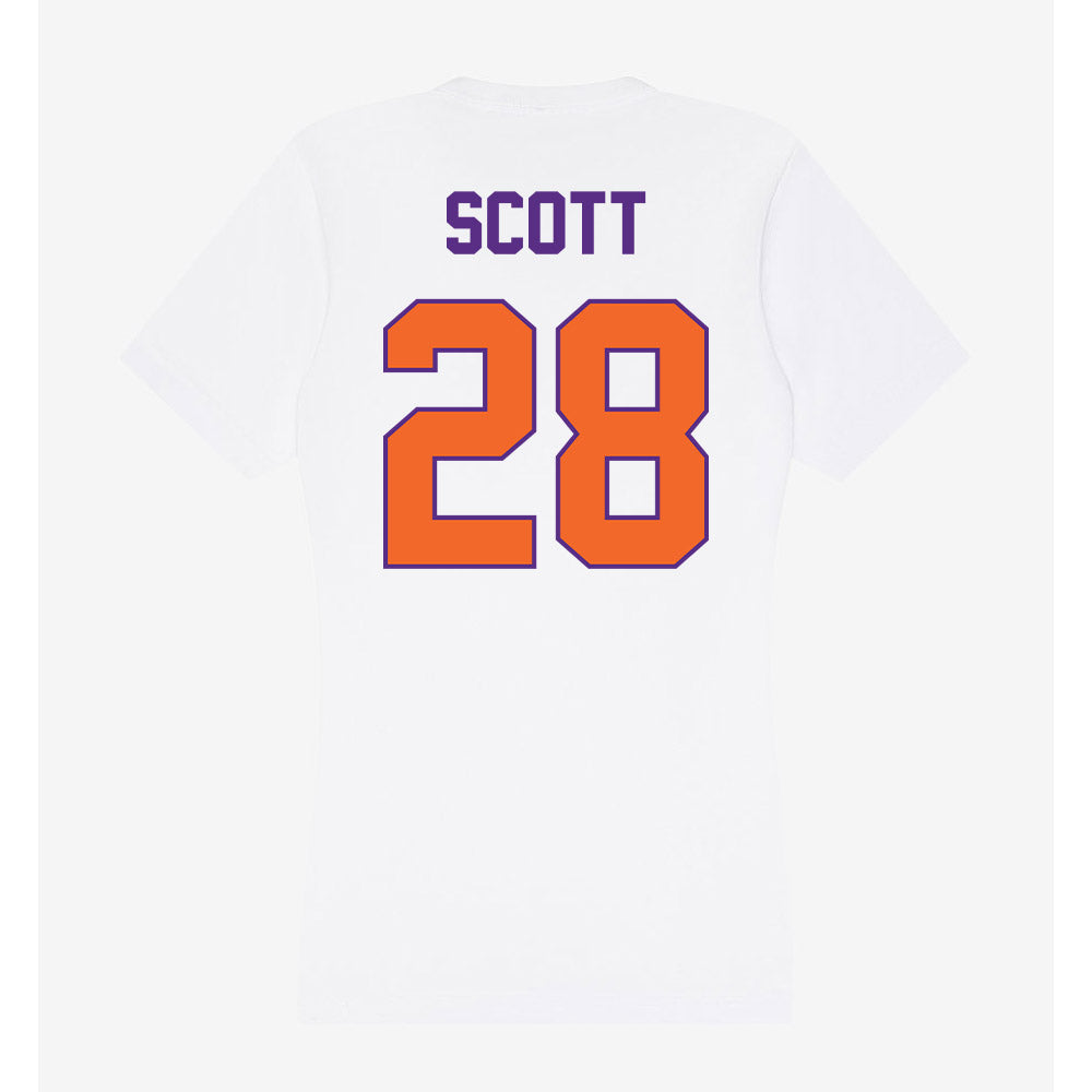 Clemson - NCAA Women's Lacrosse : Teagan Scott - Women's V-Neck T-Shirt-1