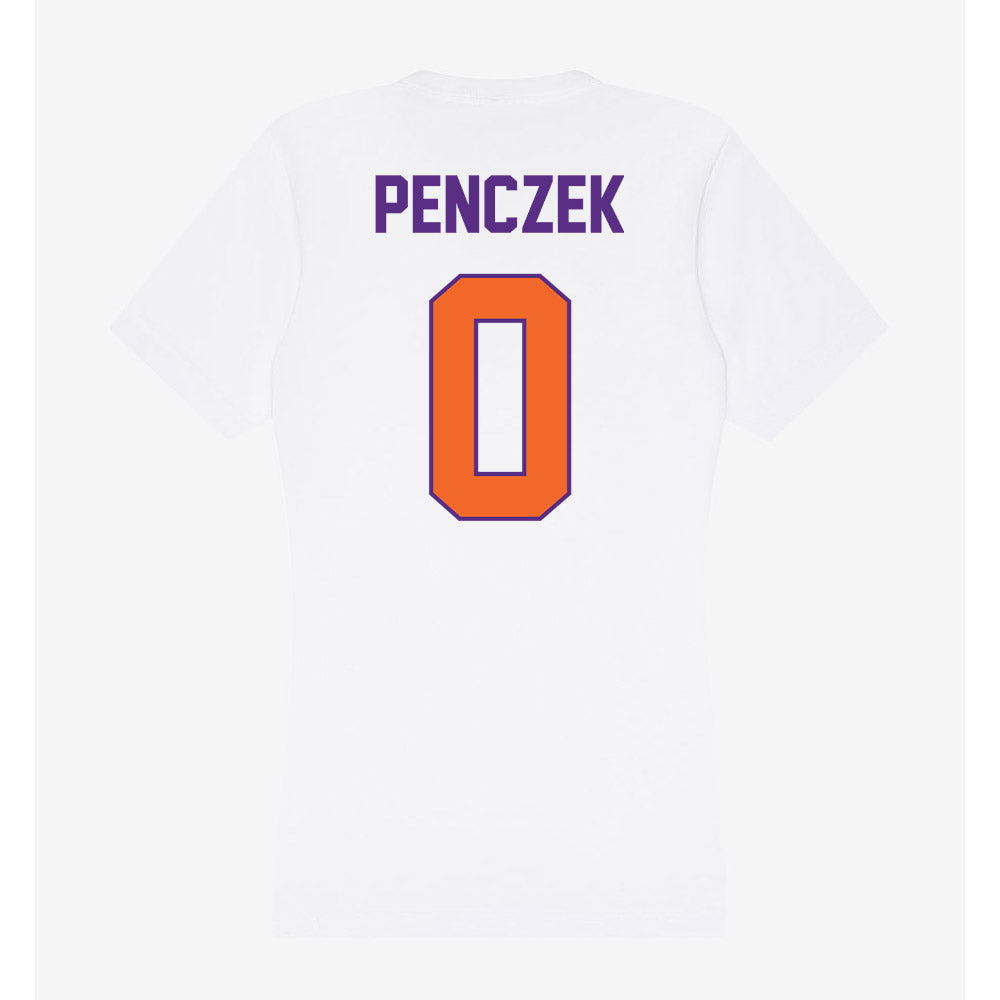 Clemson - NCAA Women's Lacrosse : Emma Penczek - Women's V-Neck T-Shirt-1