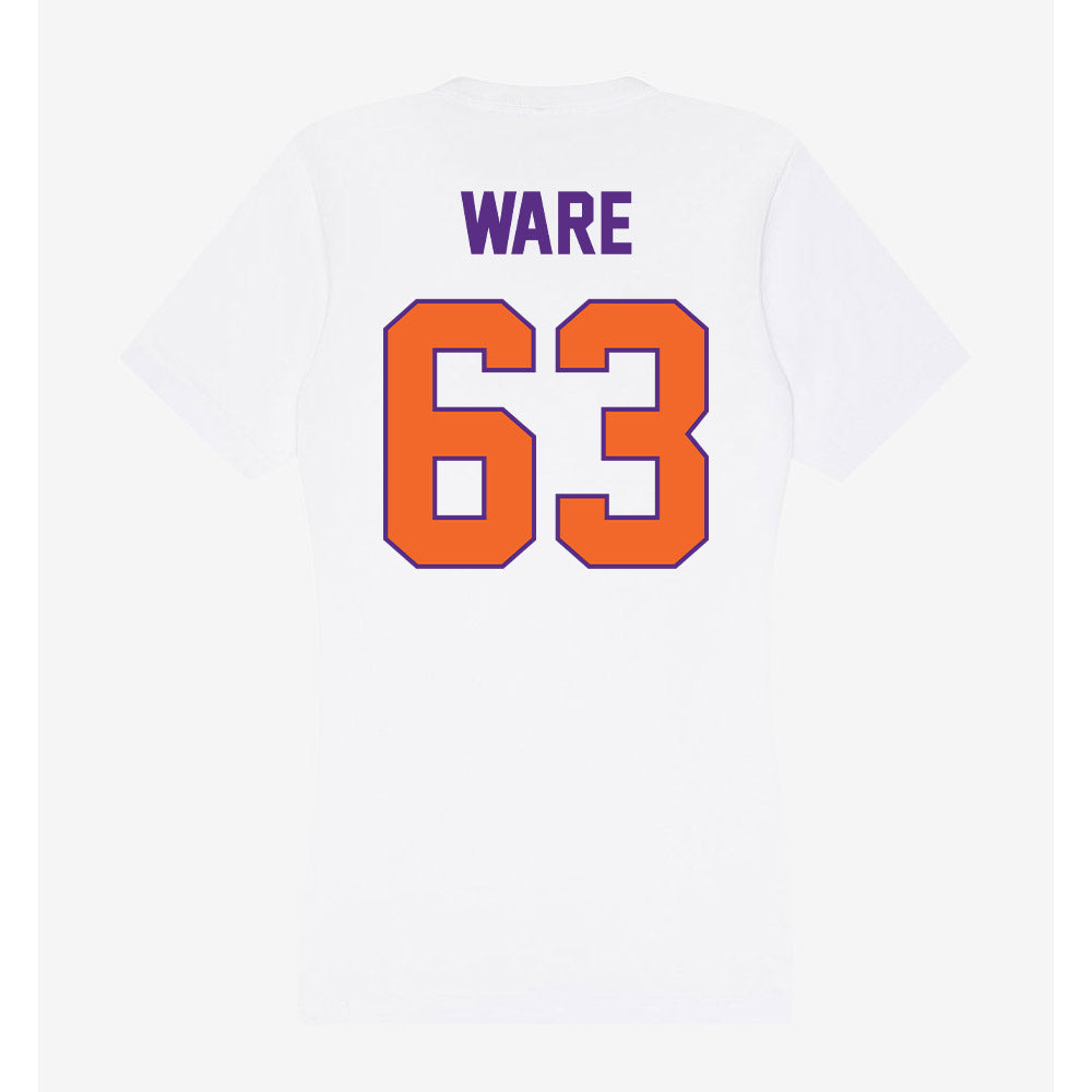 Clemson - NCAA Football : Easton Ware - Women's V-Neck T-Shirt-1