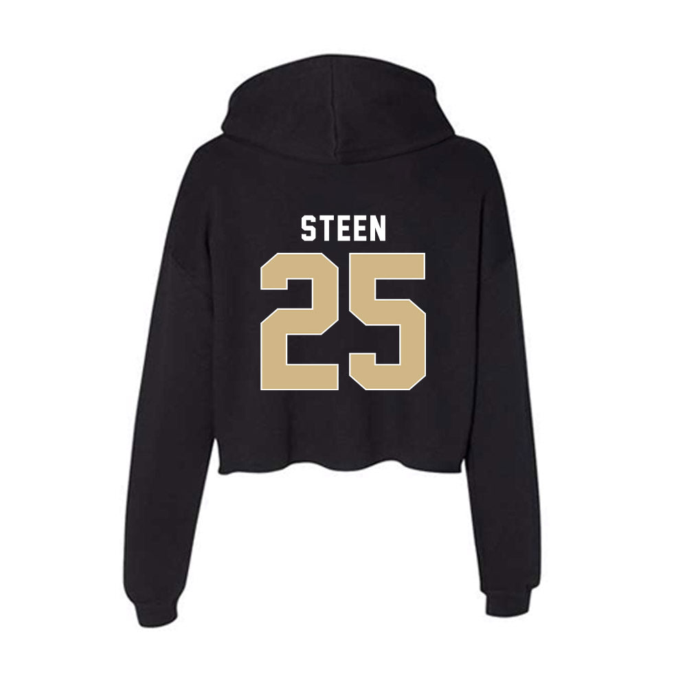 FSU - NCAA Men's Basketball : Alex Steen - Women's Crop Fleece Hoodie-1