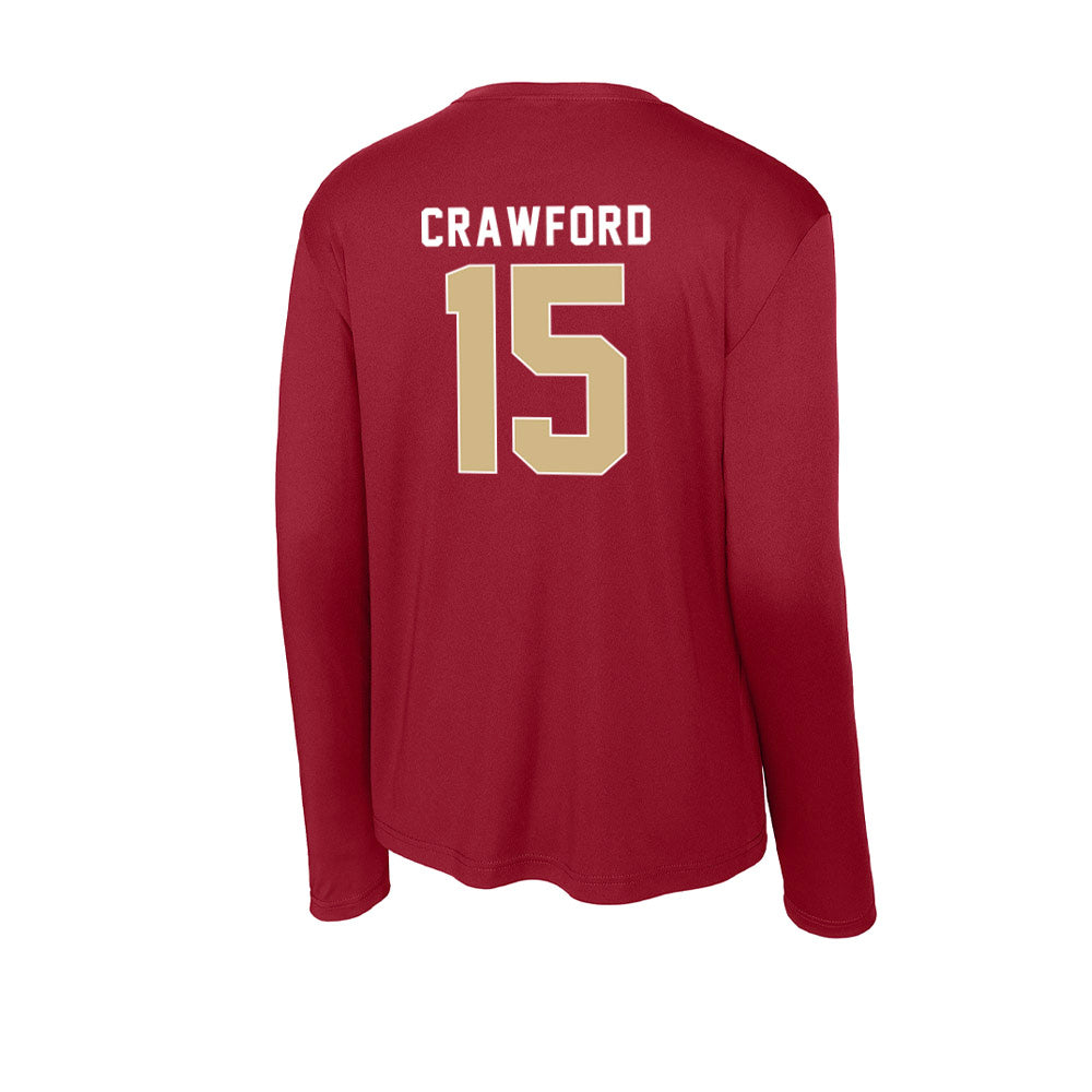 FSU - NCAA Men's Basketball : Jalen Crawford - Activewear Long Sleeve T-Shirt-1
