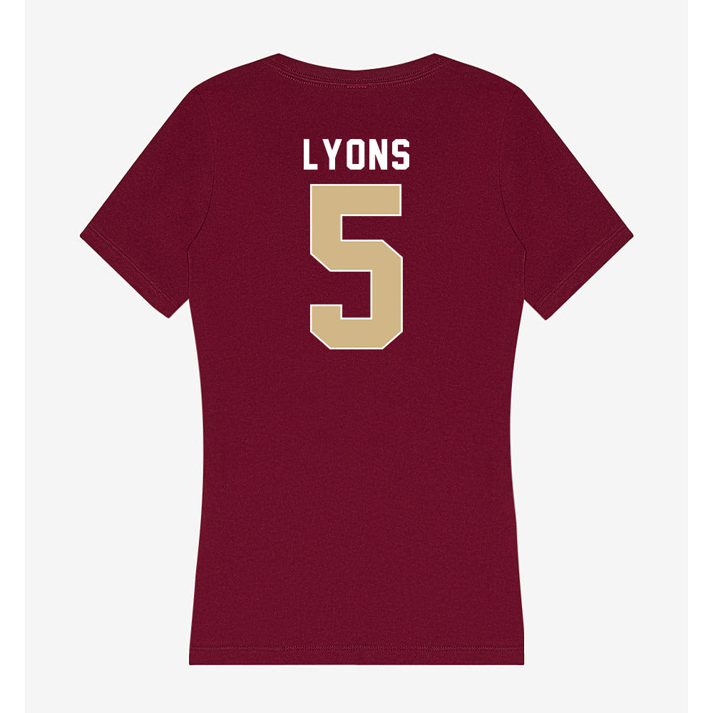FSU - NCAA Football : Daniel Lyons - Women's V-Neck T-Shirt-1