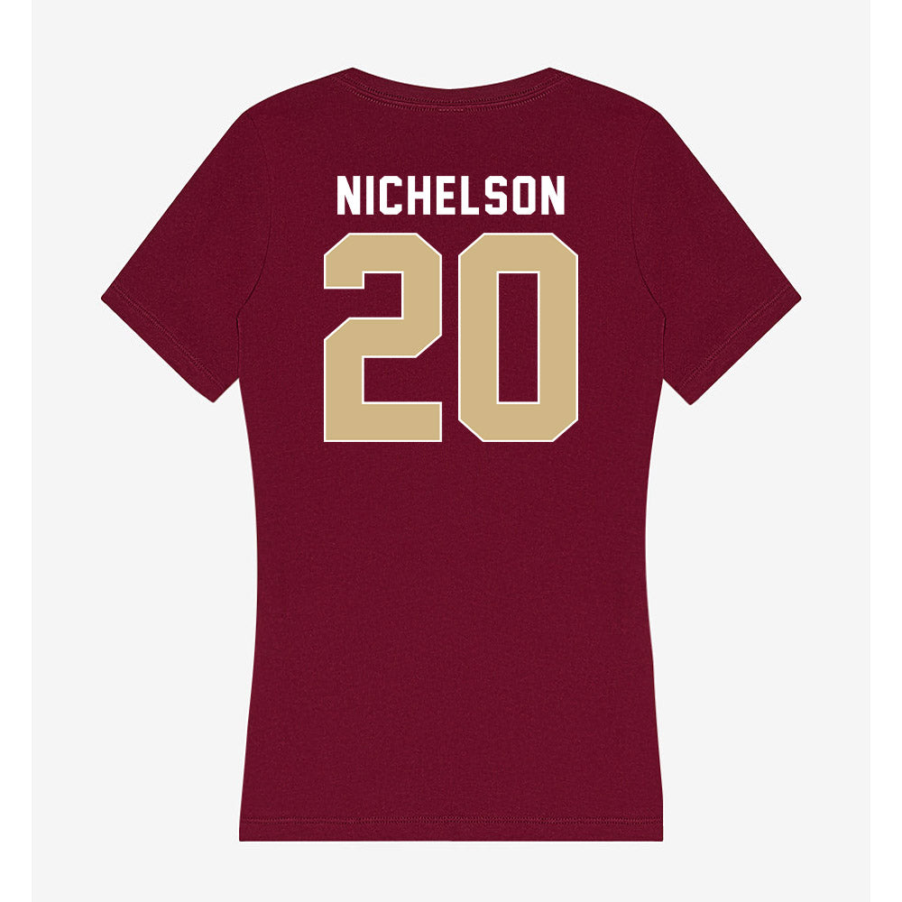 FSU - NCAA Football : Blake Nichelson - Women's V-Neck T-Shirt-1