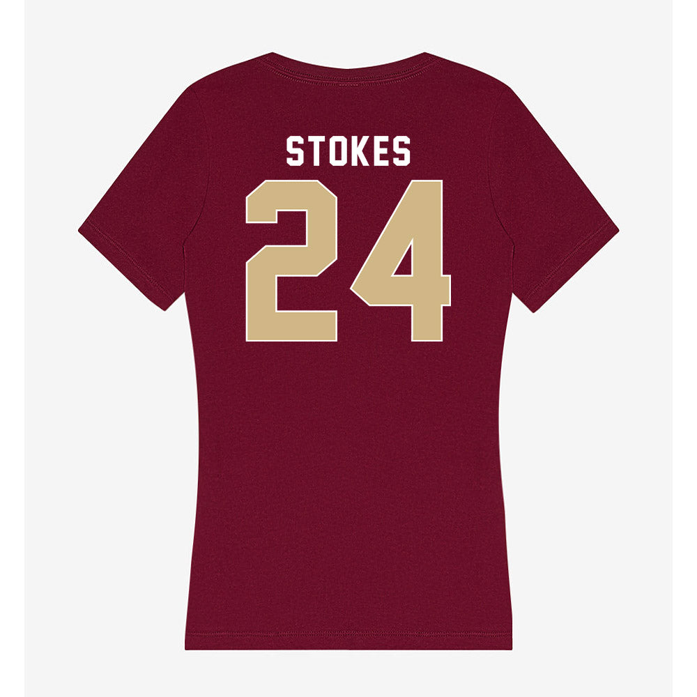 FSU - NCAA Baseball : Cole Stokes - Women's V-Neck T-Shirt-1