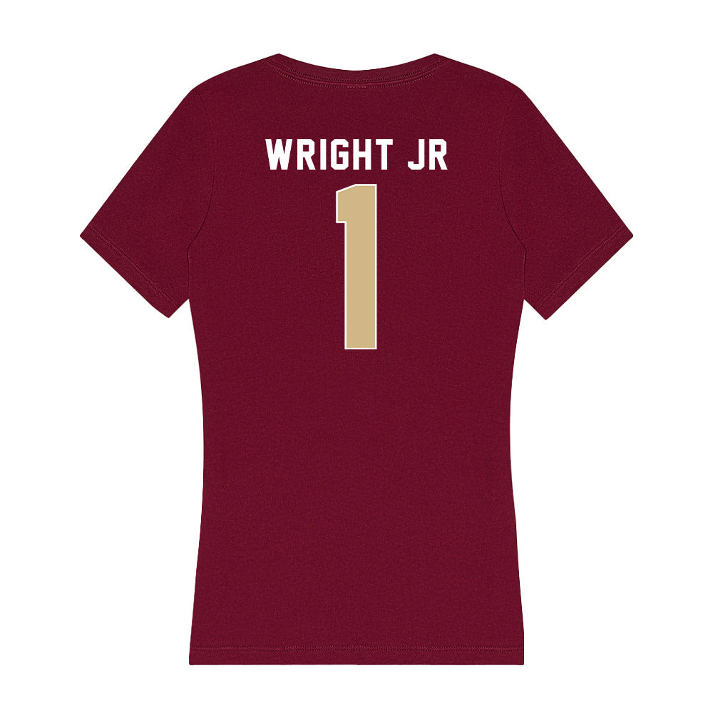 FSU - NCAA Football : Winston Wright Jr - Women's V-Neck T-Shirt-1