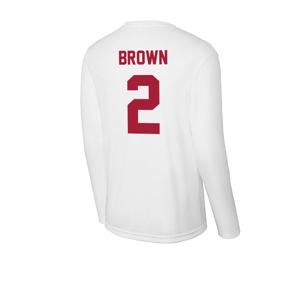 Stanford - NCAA Football : Elijah Brown - Activewear Long Sleeve T-Shirt-1