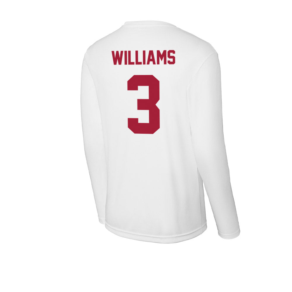 Stanford - NCAA Football : CJ Williams - Activewear Long Sleeve T-Shirt-1