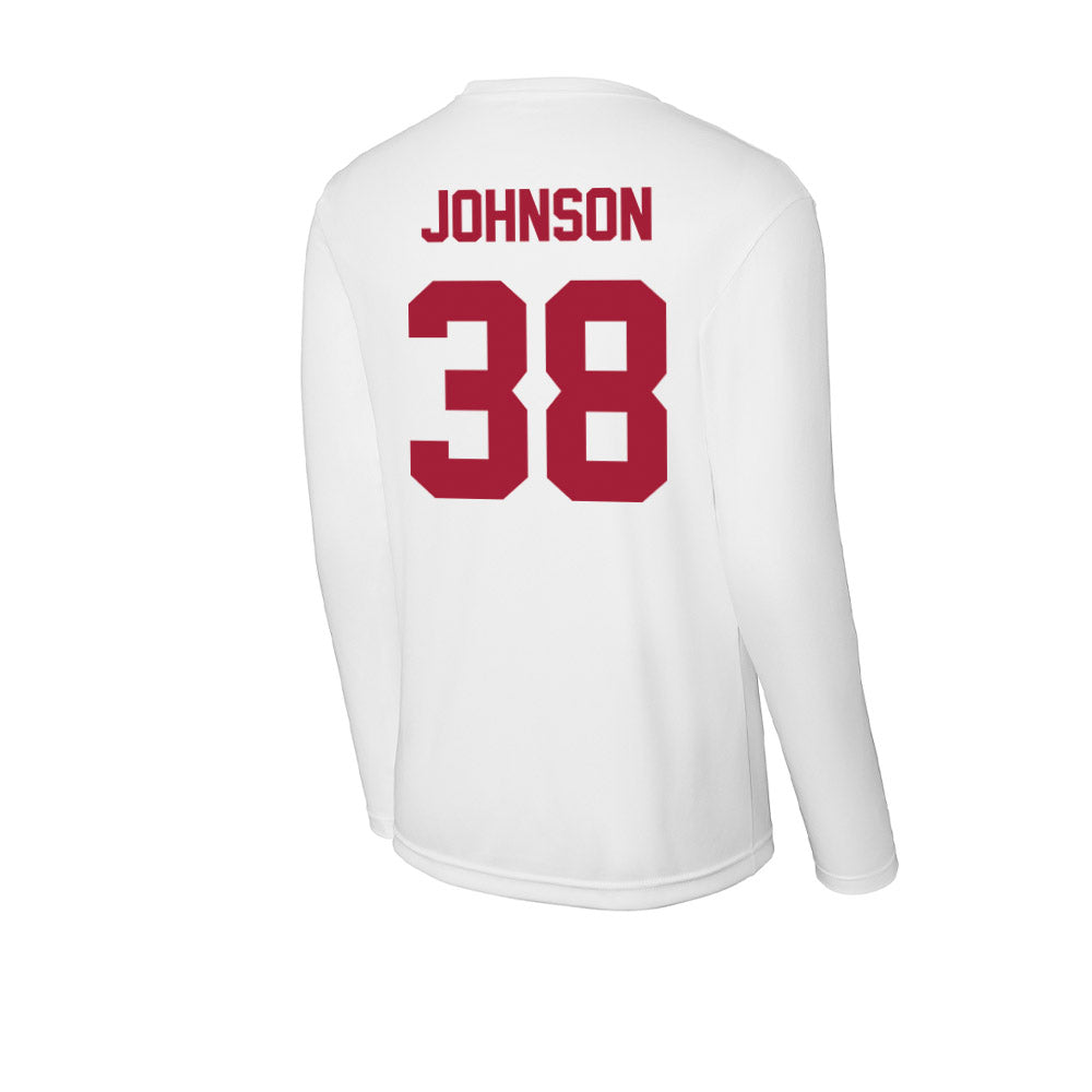 Stanford - NCAA Football : Zach Johnson - Activewear Long Sleeve T-Shirt-1