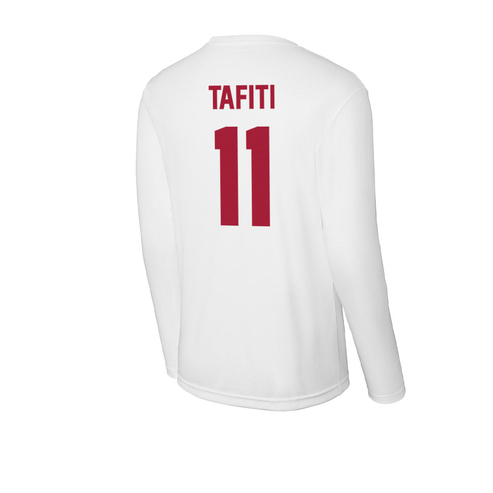 Stanford - NCAA Football : Tevarua Tafiti - Activewear Long Sleeve T-Shirt-1