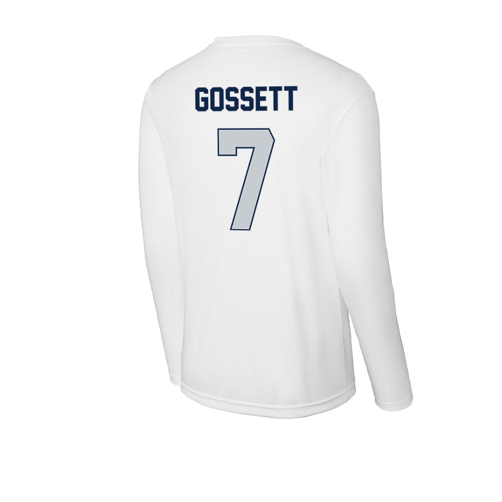 Samford - NCAA Men's Basketball : JD Gossett - Activewear Long Sleeve T-Shirt-1