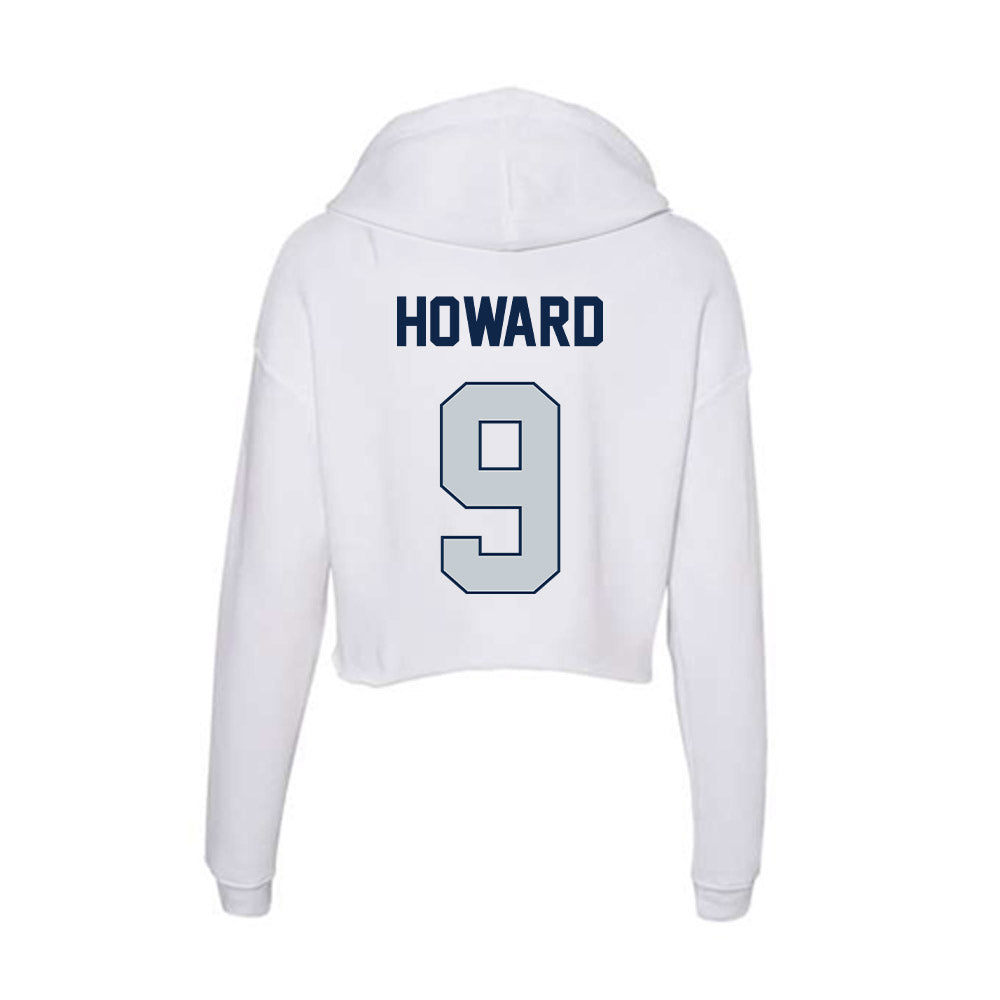 Samford - NCAA Football : Mack Howard - Women's Crop Fleece Hoodie-1