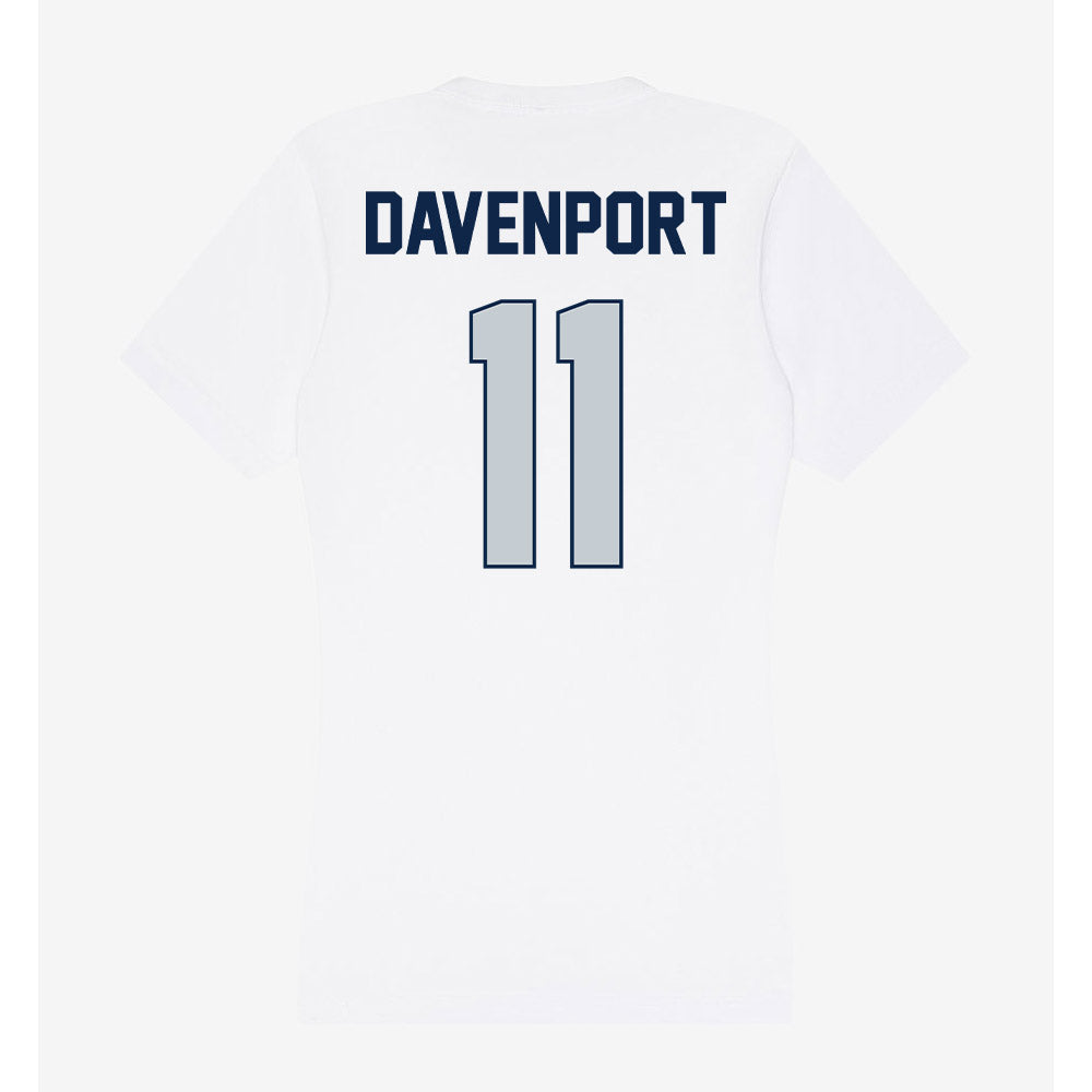 Samford - NCAA Men's Basketball : Cooper Davenport - Women's V-Neck T-Shirt-1