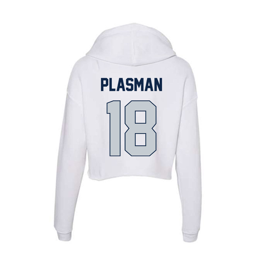 Samford - NCAA Women's Volleyball : Sophia Plasman - Women's Crop Fleece Hoodie-1