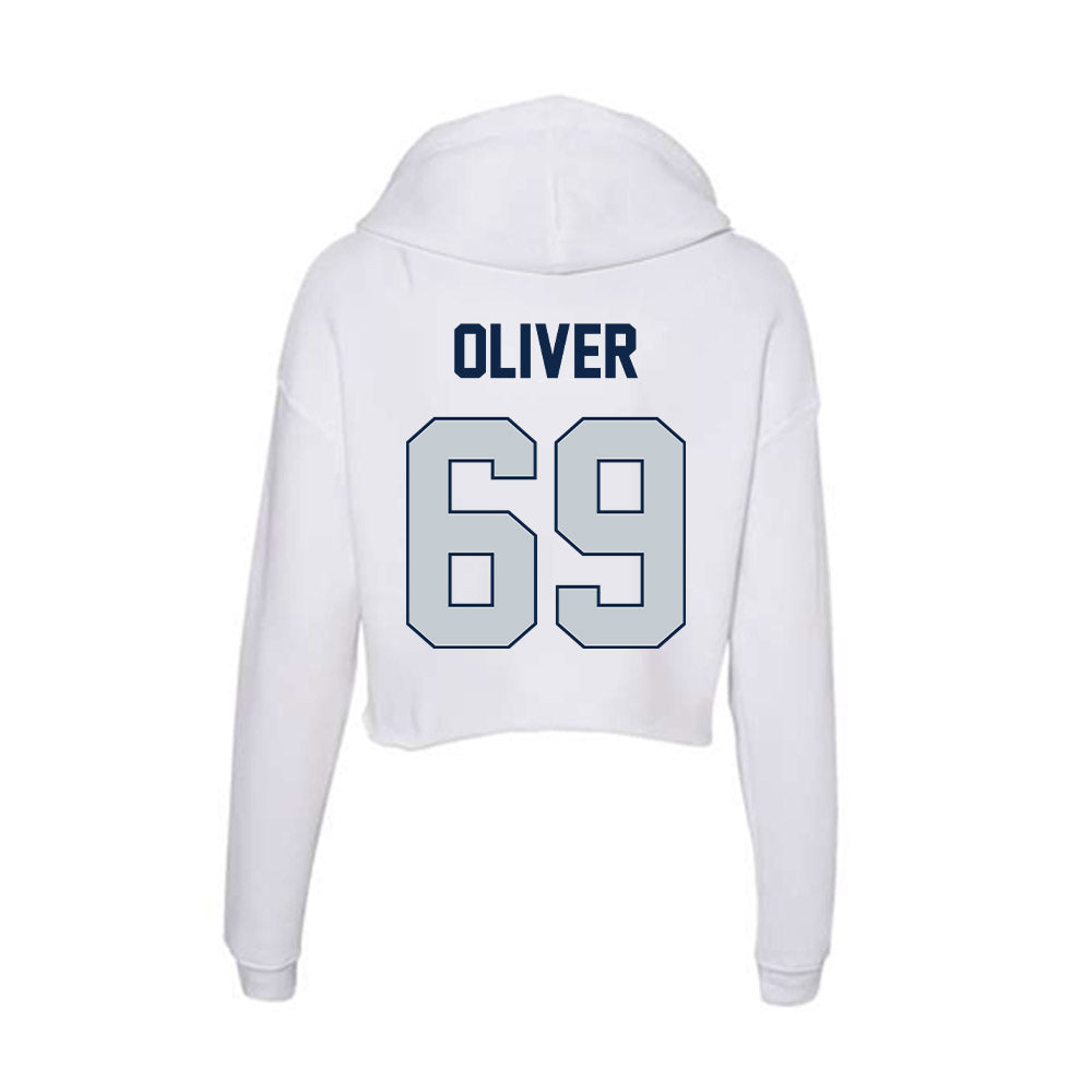 Samford - NCAA Football : JP Oliver - Women's Crop Fleece Hoodie-1