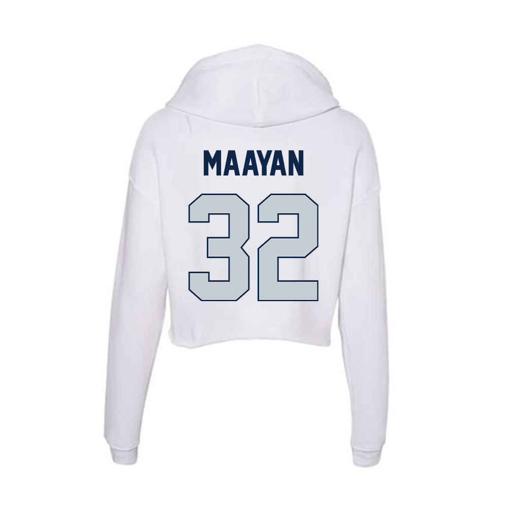 Samford - NCAA Women's Basketball : Yael Maayan - Women's Crop Fleece Hoodie-1