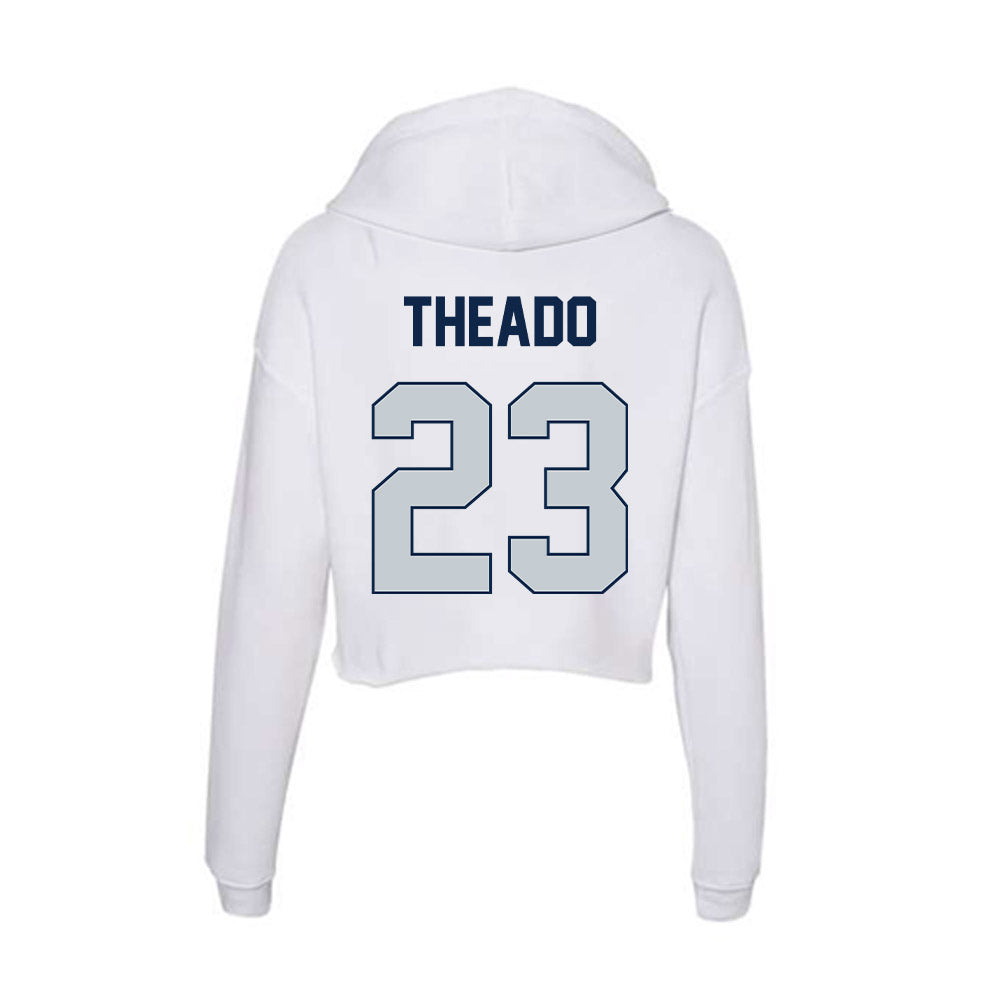 Samford - NCAA Football : David Theado - Women's Crop Fleece Hoodie-1