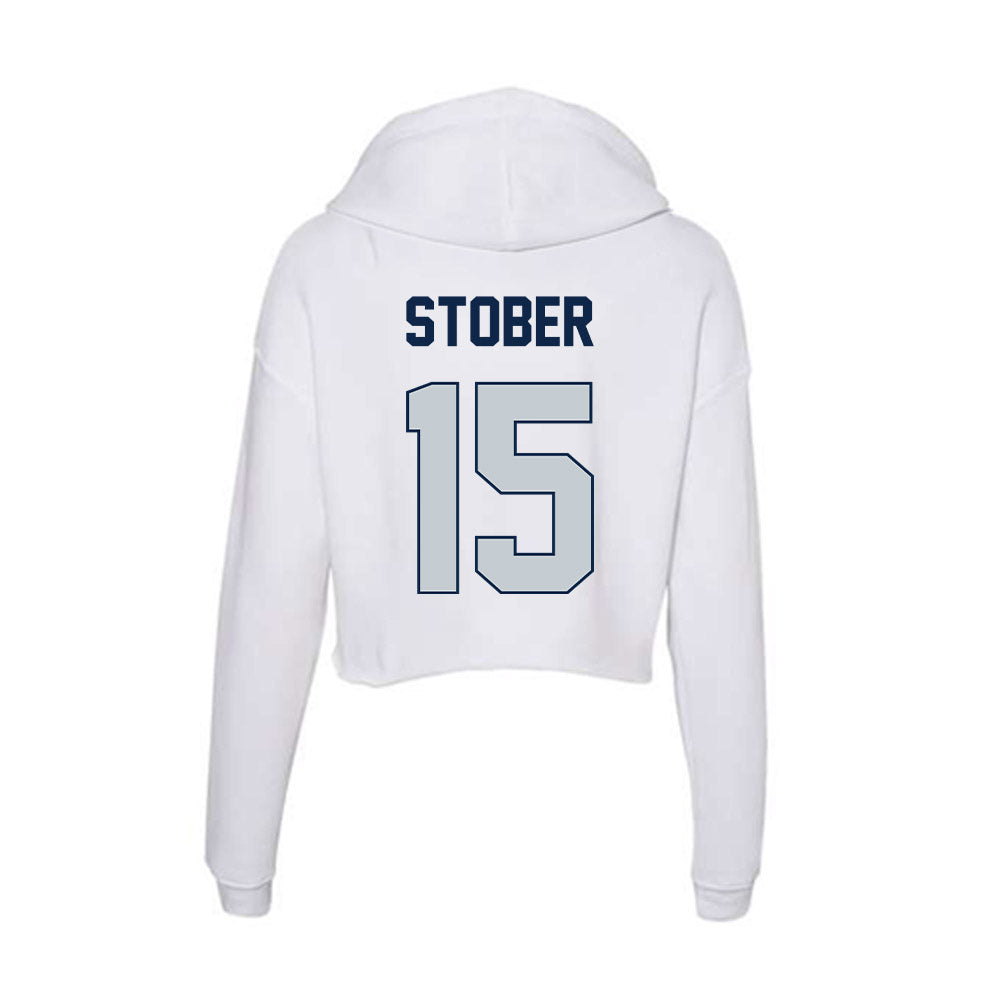 Samford - NCAA Football : Brady Stober - Women's Crop Fleece Hoodie-1