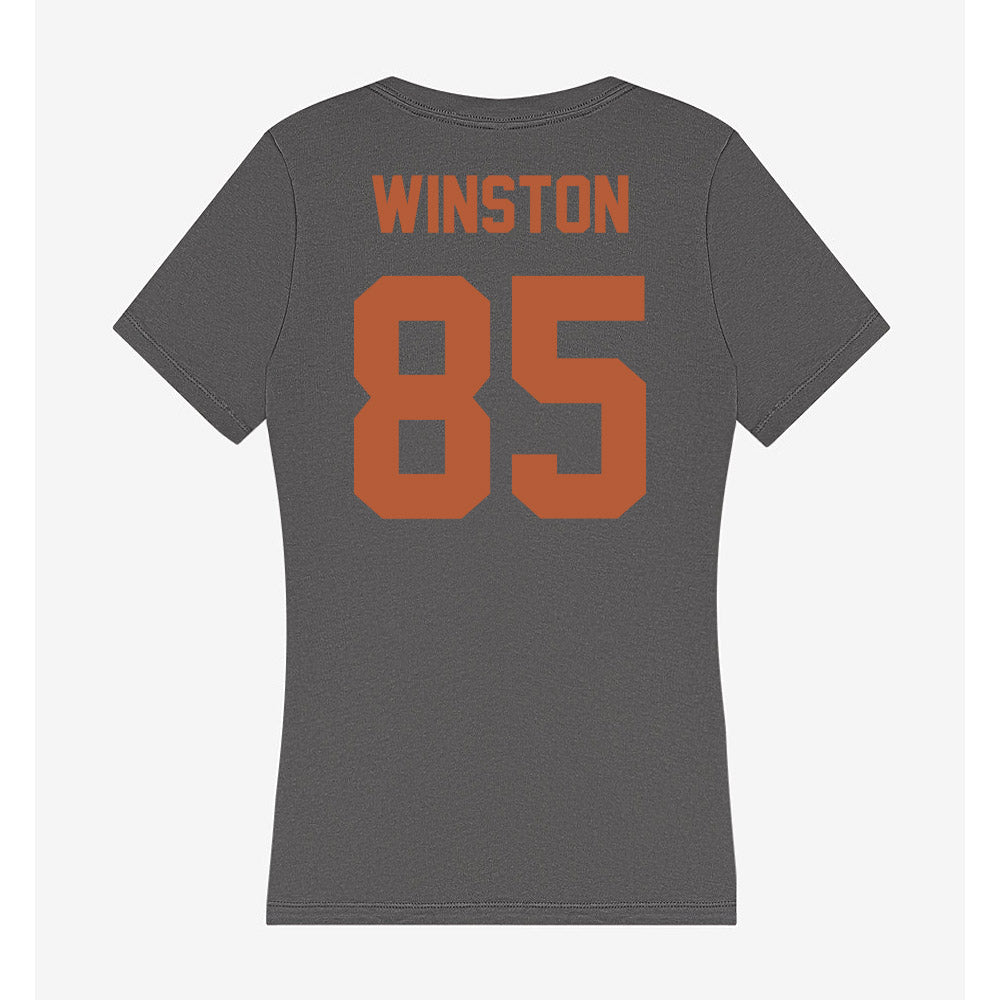Texas - NCAA Football : Emaree Winston - Women's V-Neck T-Shirt-1
