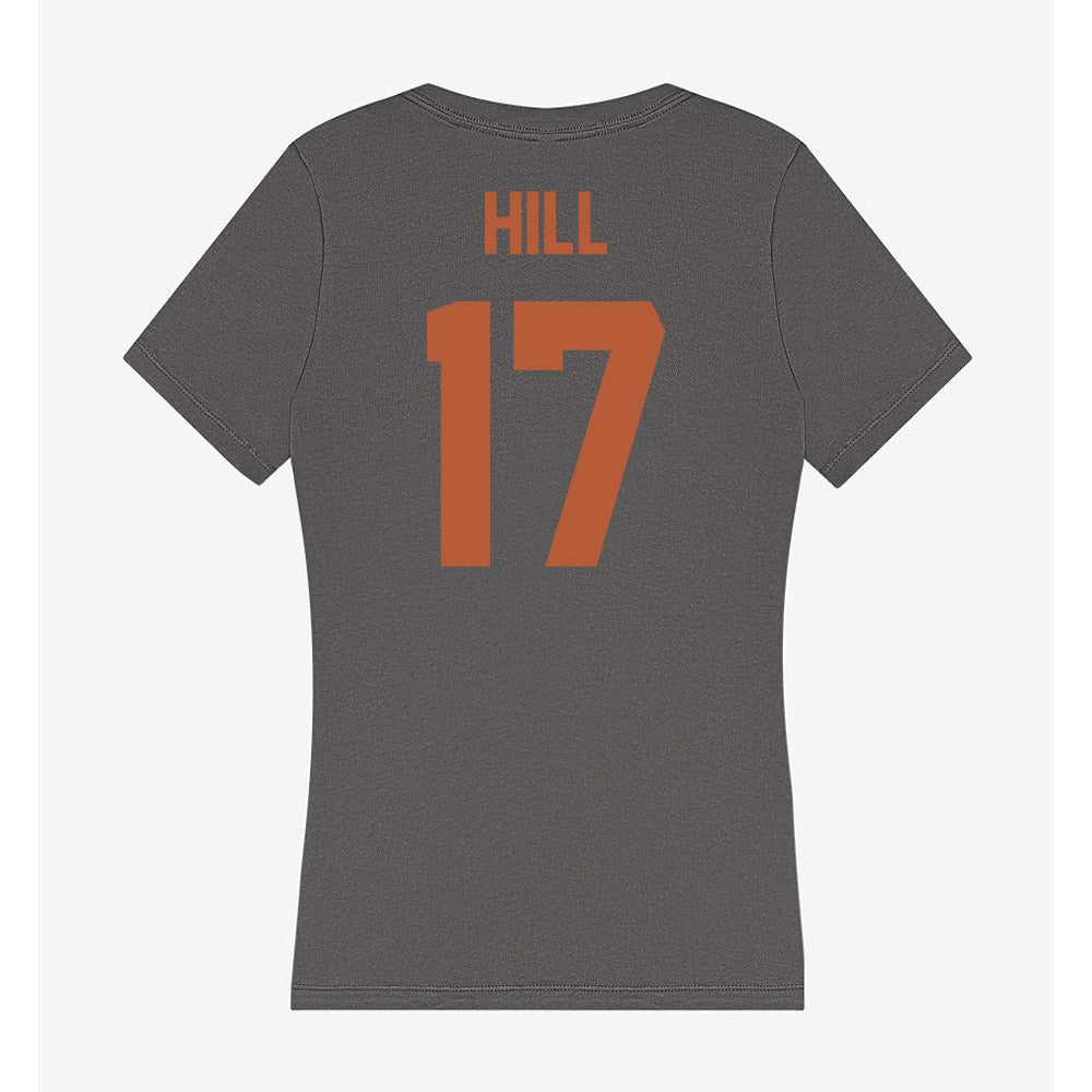 Texas - NCAA Baseball : Will Hill - Women's V-Neck T-Shirt-1