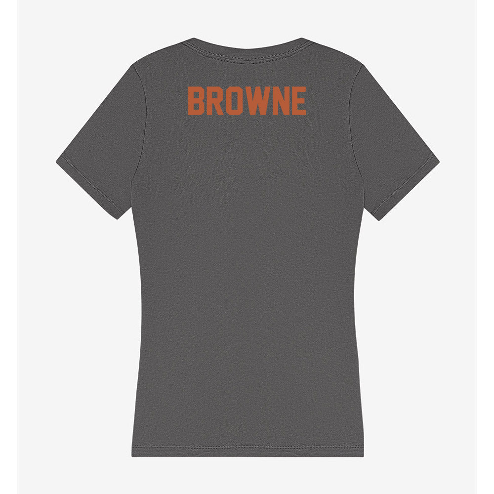 Texas - NCAA Women's Track & Field : Mackenize Browne - Women's V-Neck T-Shirt-1