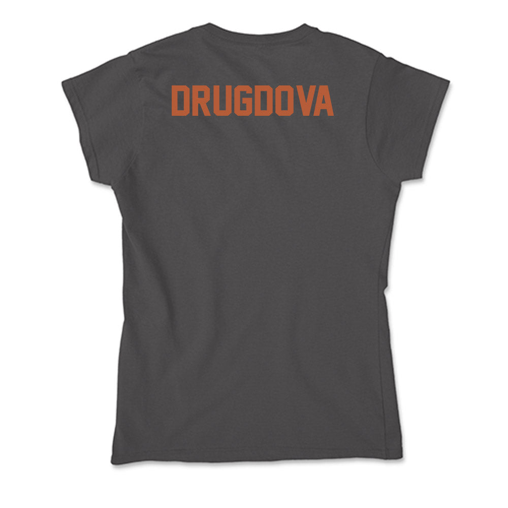 Texas - NCAA Women's Tennis : Salma Drugdova - Soft Style Women’s T-Shirt-1