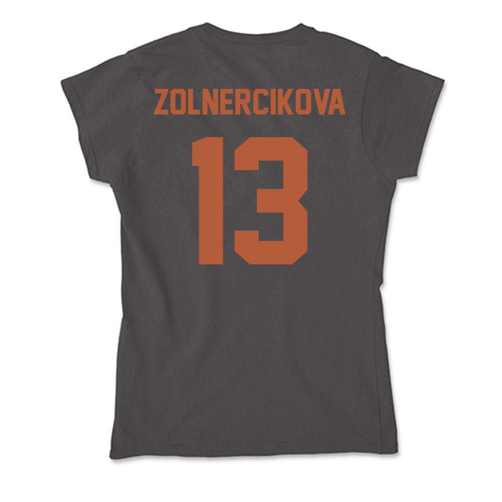 Texas - NCAA Beach Volleyball : Karin Zolnercikova - Soft Style Women’s T-Shirt-1