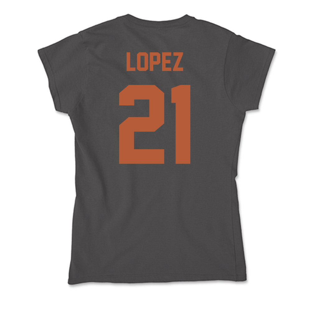 Texas - NCAA Women's Soccer : Antonette lopez - Soft Style Women’s T-Shirt-1