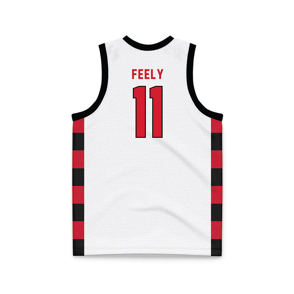 NWOSU - NCAA Men's Basketball : Jackson Feely - White Basketball Jersey-1