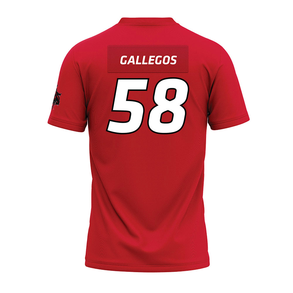 NWOSU - NCAA Football : Ivan Gallegos - Red Premium Football Jersey-1