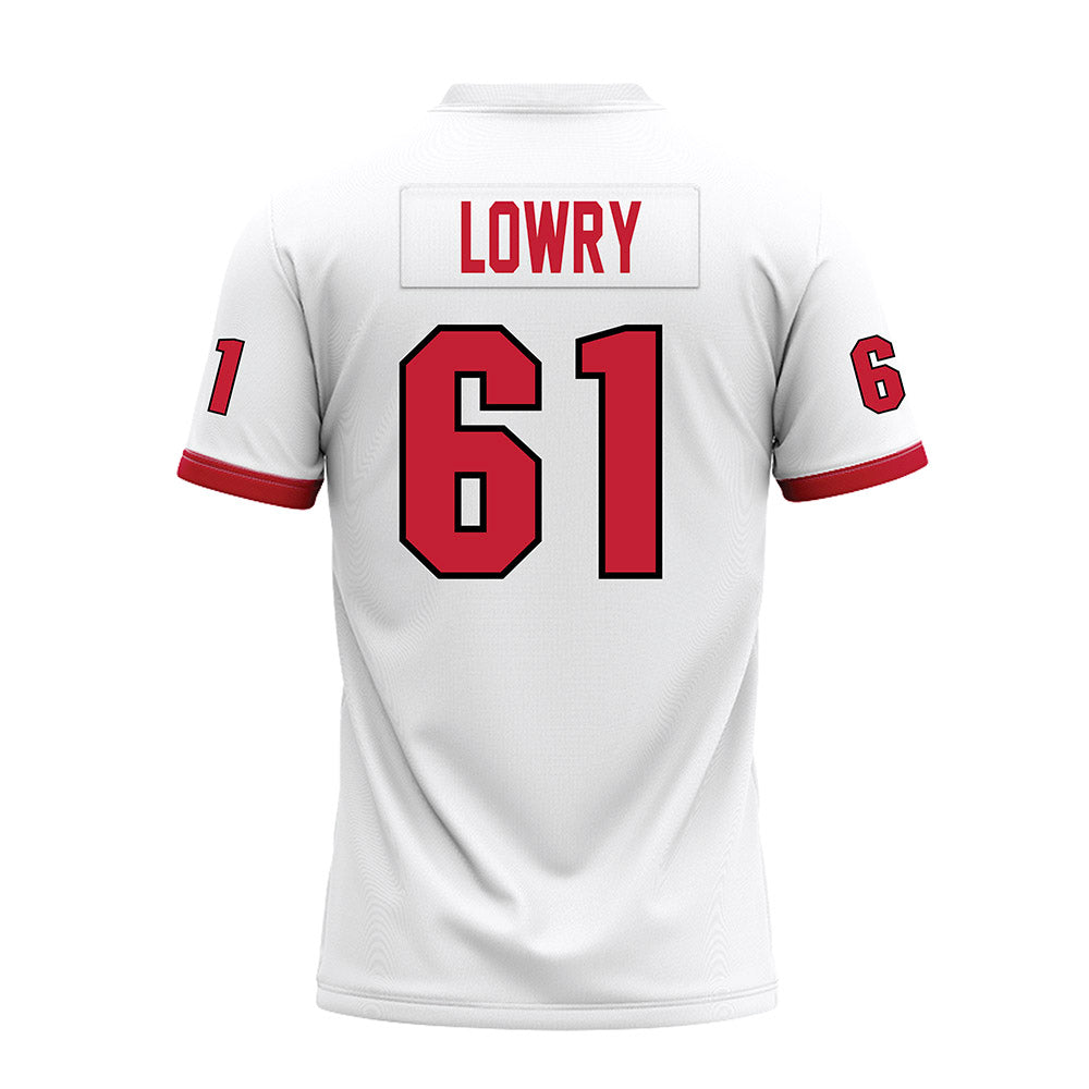 Miami of Ohio - NCAA Football : Andrew Lowry - White Premium Football Jersey-1