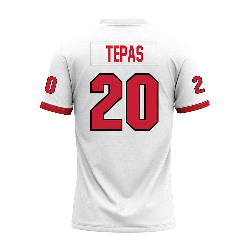 Miami of Ohio - NCAA Football : Ian Tepas - White Premium Football Jersey-1