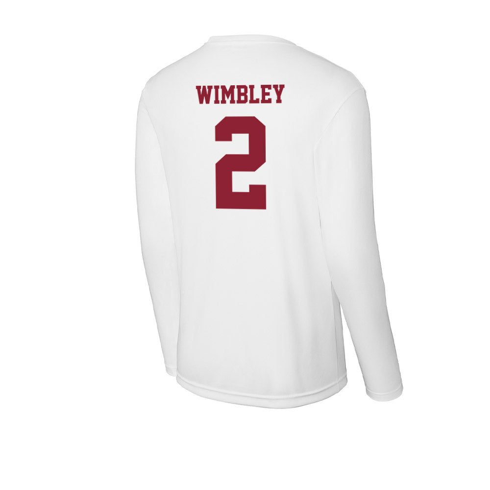 UMass - NCAA Men's Basketball : Dwayne Wimbley - Activewear Long Sleeve T-Shirt-1