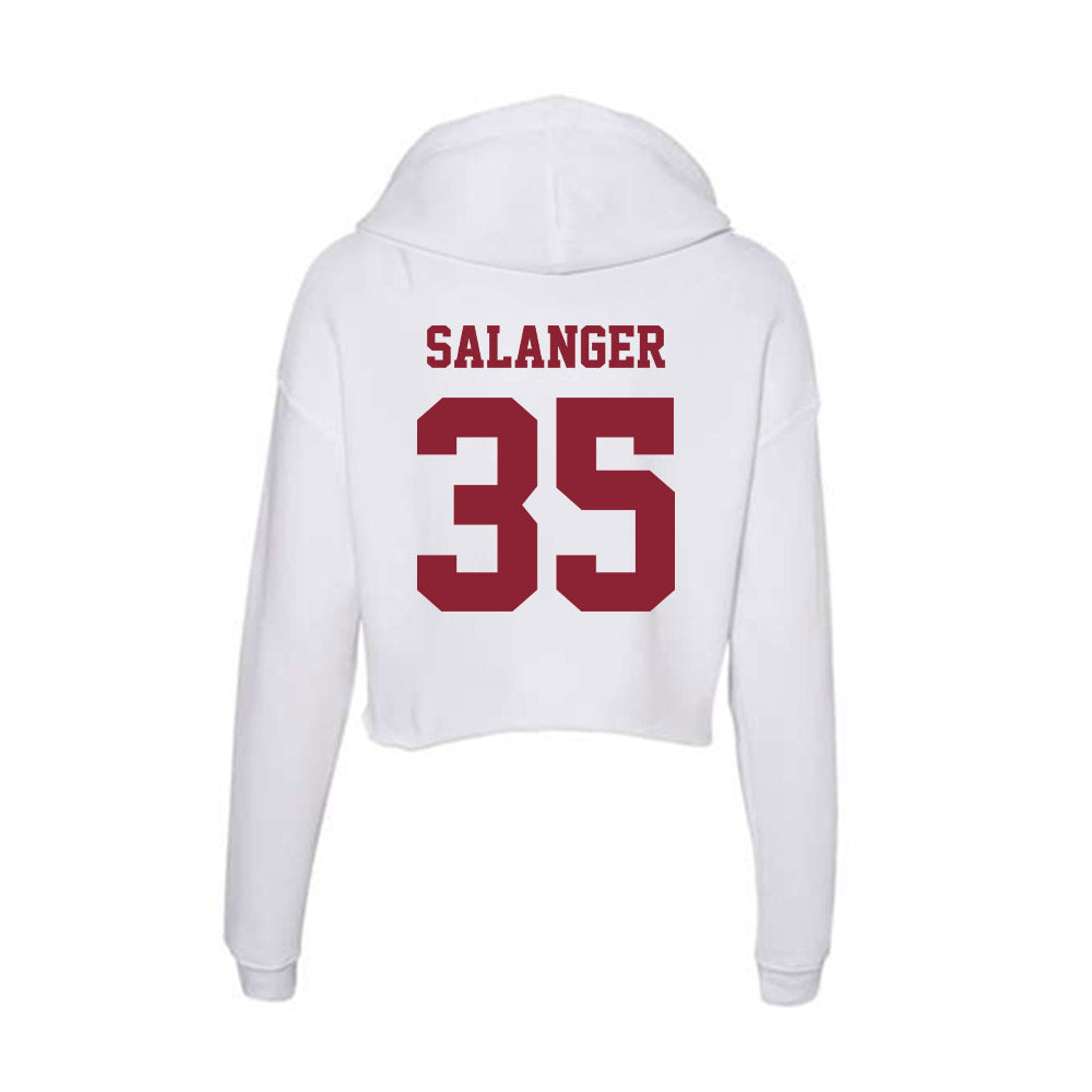 - NCAA Men's Lacrosse : Owen Salanger - Women's Crop Fleece Hoodie-1