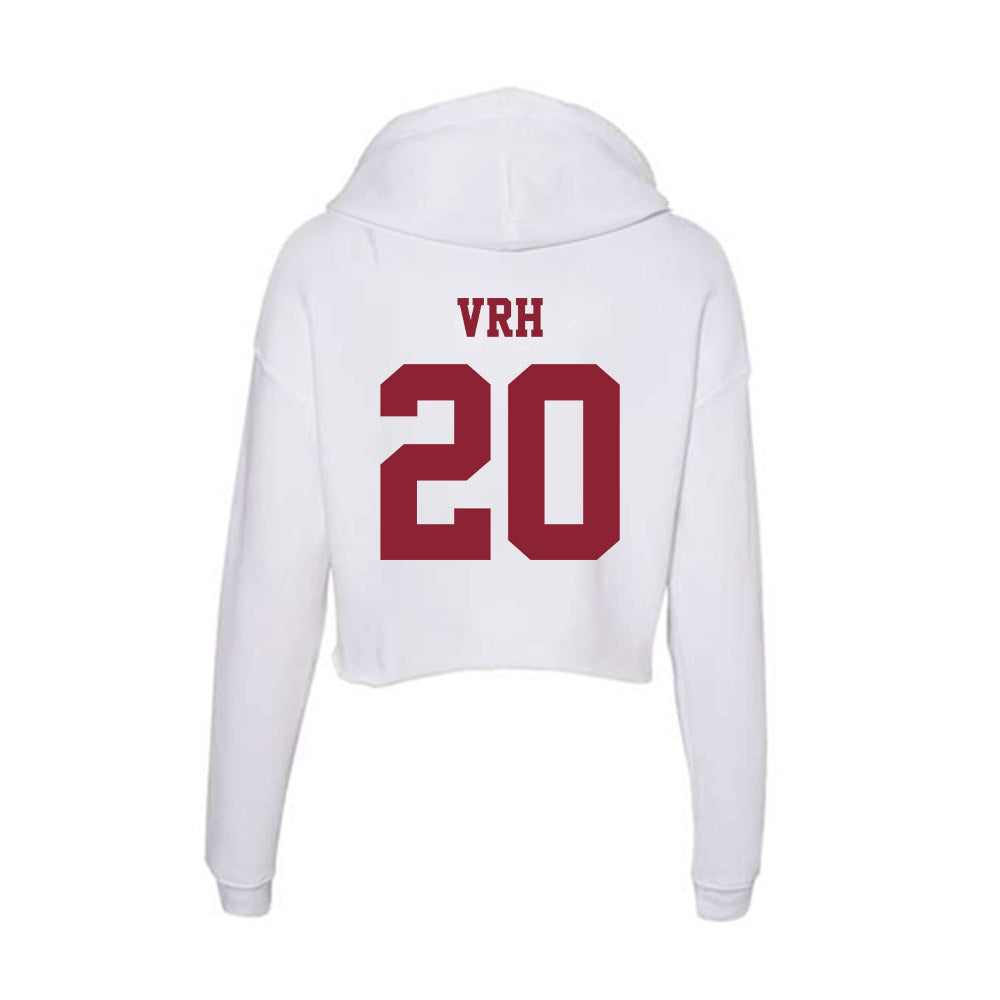 - NCAA Men's Soccer : Ivan Vrh - Women's Crop Fleece Hoodie-1