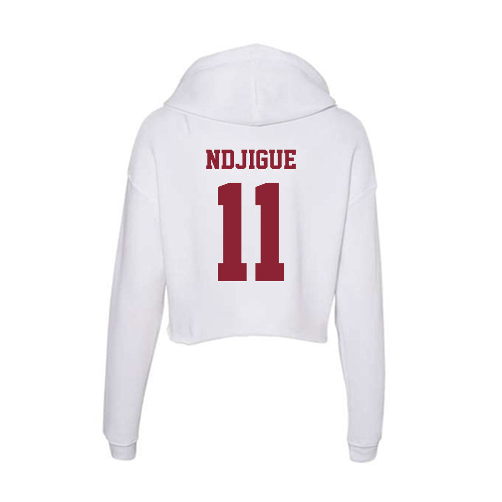 - NCAA Men's Basketball : Jayden Ndjigue - Women's Crop Fleece Hoodie-1