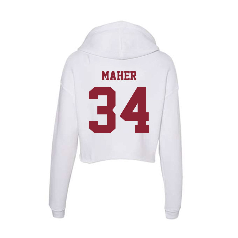 - NCAA Men's Lacrosse : Liam Maher - Women's Crop Fleece Hoodie-1