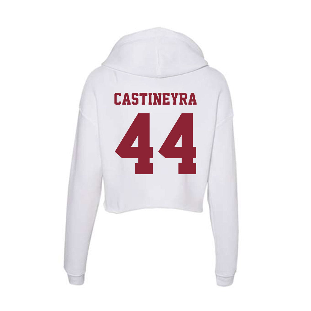 - NCAA Men's Basketball : Rollie Castineyra - Women's Crop Fleece Hoodie-1