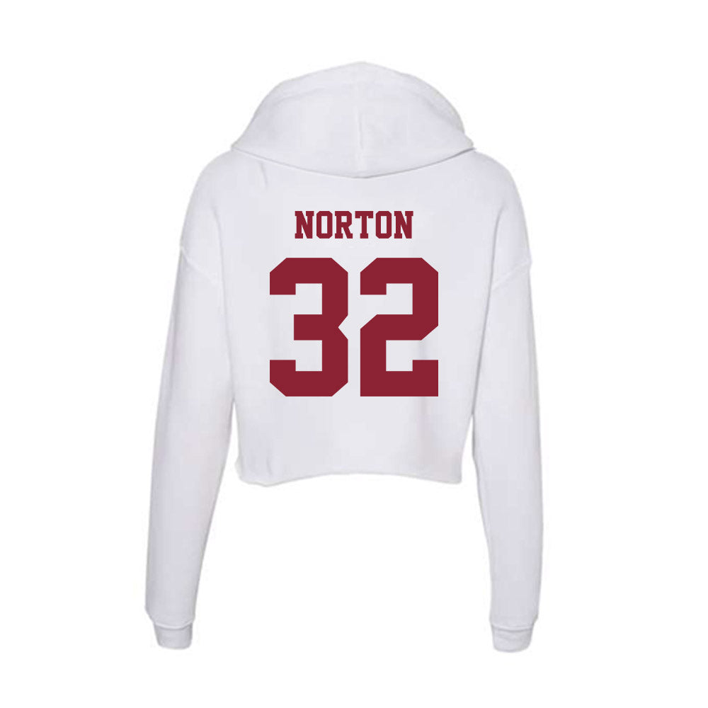- NCAA Men's Ice Hockey : James Norton - Women's Crop Fleece Hoodie-1