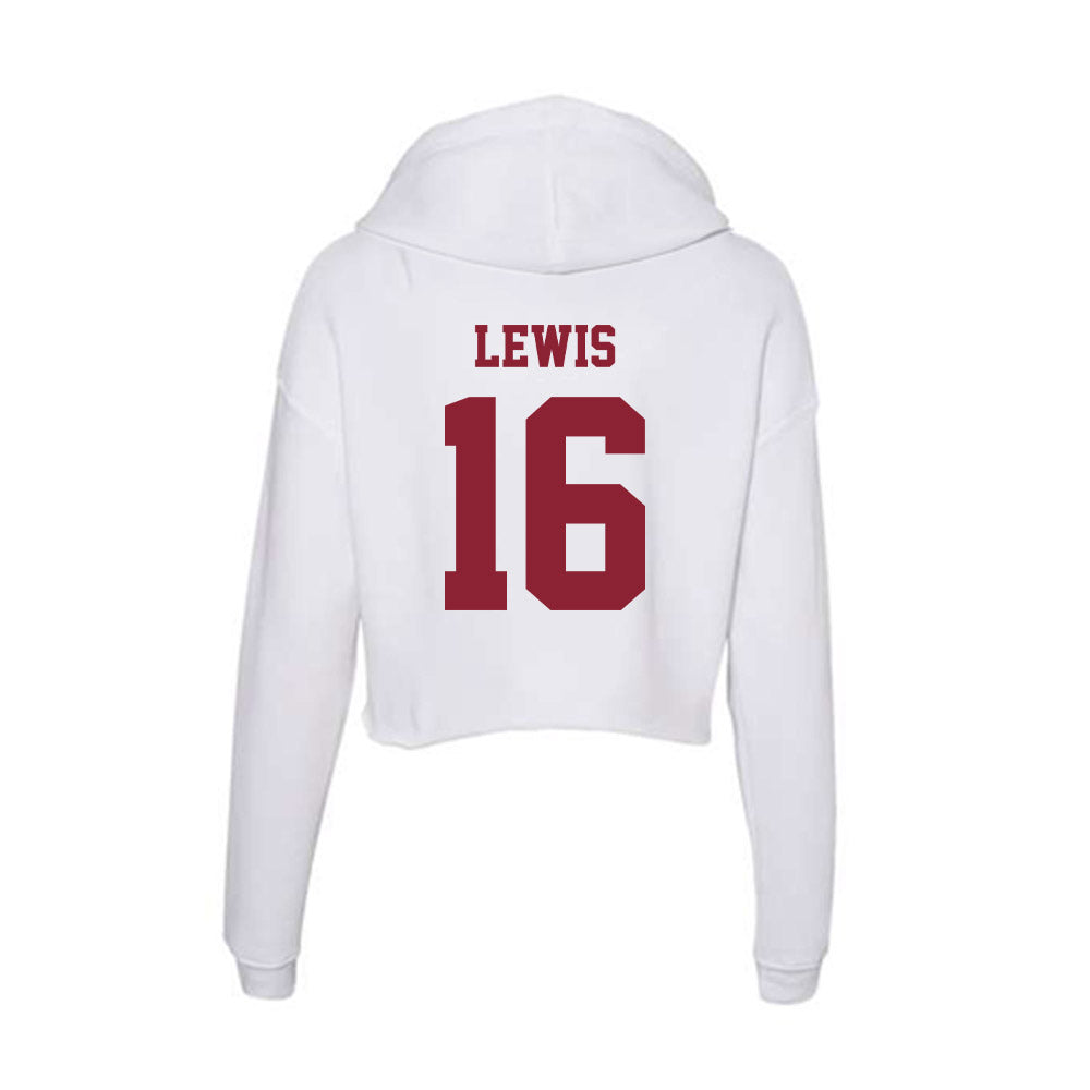 - NCAA Men's Lacrosse : Caelin Lewis - Women's Crop Fleece Hoodie-1
