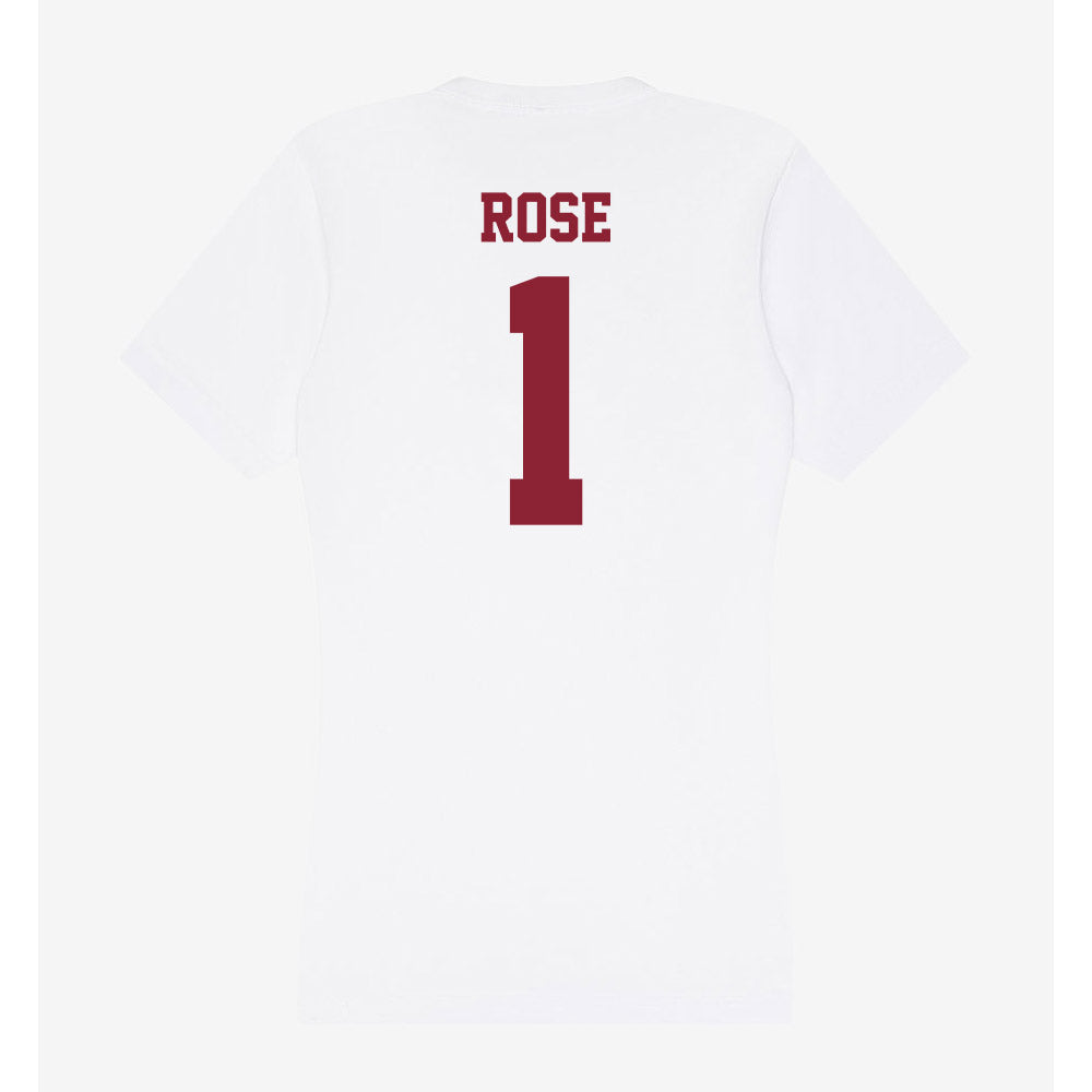 UMass - NCAA Football : Brandon Rose - Women's V-Neck T-Shirt-1