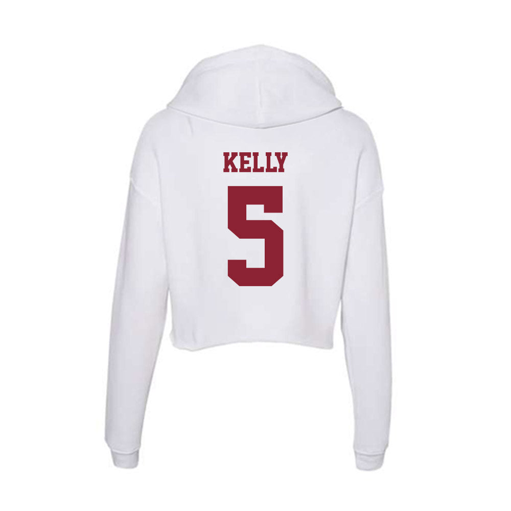 UMass - NCAA Football : Tyree Kelly - Women's Crop Fleece Hoodie-1