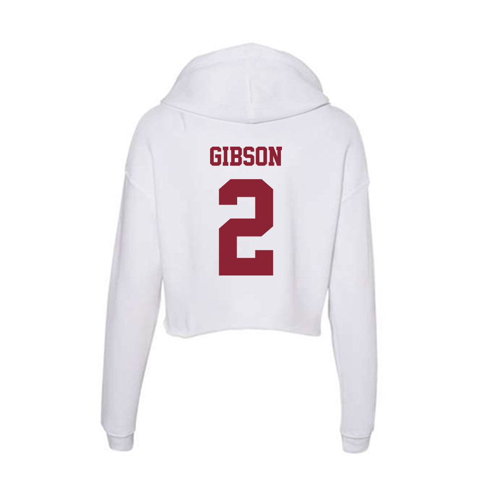 - NCAA Football : Jacquon Gibson - Women's Crop Fleece Hoodie-1