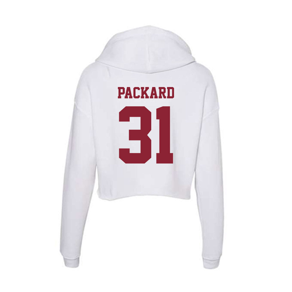 - NCAA Softball : Olivia Packard - Women's Crop Fleece Hoodie-1