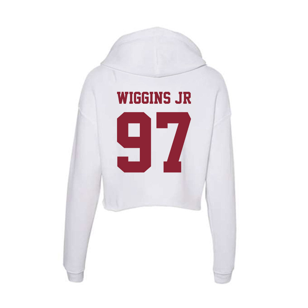 - NCAA Football : Jermaine Wiggins Jr - Women's Crop Fleece Hoodie-1