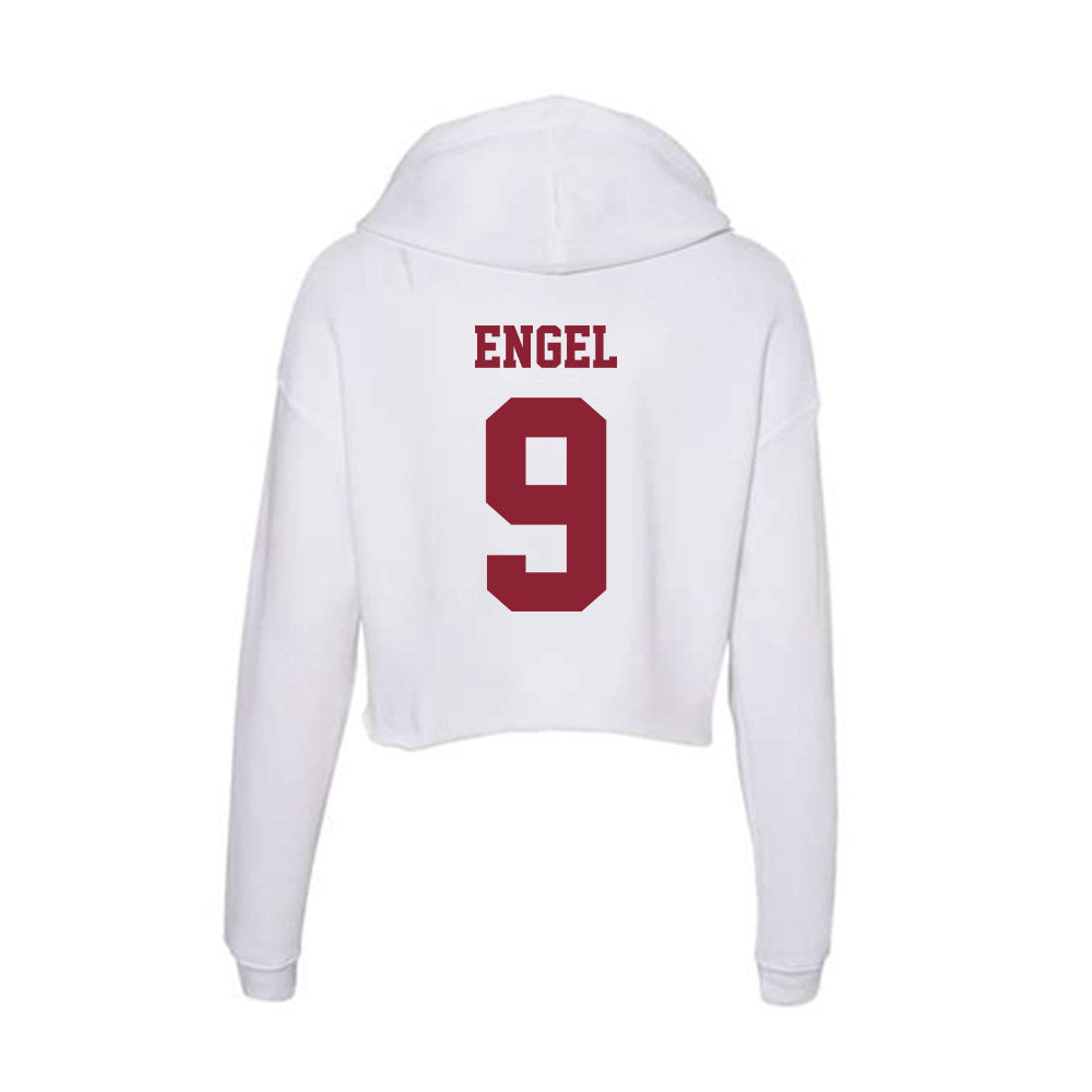 - NCAA Men's Basketball : Josh Engel - Women's Crop Fleece Hoodie-1